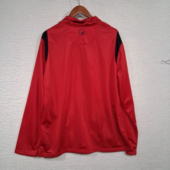 AND1 RED & BLACK BASKETBALL WARM-UP JACKET - FULL ZIPPER - MEN'S XL - Picture 3 of 16